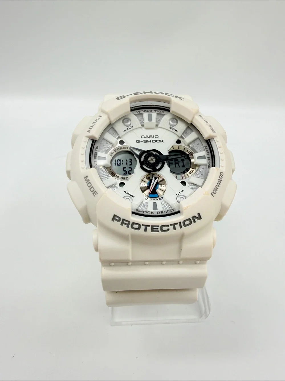 Casio G-Shock GA-120A-7A White Analog Digital Watch 5229